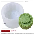 Molde de silicona de hoja de arce para velas y jabones DIY en blanco translúcido - Estilo Hoja de Membrillo YB-80