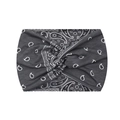 Dark gray paisley yoga headband with twist knot design for workout and fitness - 6-Dark Grey Paisley