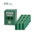 Set dispensador de rollos de bolsas para excrementos de perro perfumadas ecológicas con 270 bolsas. - 18 Rollos En Caja / Estrella Verde