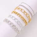 Gold Silver - Hammered Oval Ring Style
