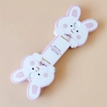 Pink and white rabbit-shaped paper display cards for hair accessories and jewelry - Long-Eared Rabbit