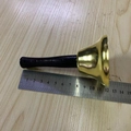 Golden hand bell with black handle and measuring ruler for size 12-13 cm - Golden Bell