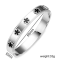 175 Steel-colored Black Mother-of-pearl Five-color Bangle