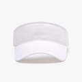 White UV protection sun visor hat made of premium cotton canvas for outdoor sports - Adjustable / White (23H026)