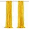 Golden yellow polyester solid color tablecloths for rectangular event and wedding tables - Gold Yellow