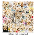Lot de 50 autocollants Yorkshire Terrier mignons et étanches pour ordinateurs - Ensemble de 50 Pièces Yorkshire Terrier