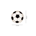 Classic 2.5cm black and white soccer ball enamel pin badge with gold metal plating - 50*Gun Black Soccer Ball Pin