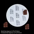 Chocolate block shape silicone mold for clay crafts with white translucent finish - 2# Chocolate Block / Clear