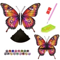 DIY Butterfly Diamond Painting Kit with storage tray and 18-color rhinestones - Colorful Butterfly