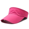 Visiera rosa rosa traspirante a tesa larga per sport all'aperto e protezione solare - Regolabile / Rosa Rosso