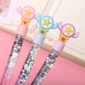 Star wand glitter liquid pens in pink blue and purple colors for creative stationery - Magic Wand Series