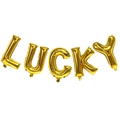 Set di palloncini LUCKY dorati per la decorazione della festa di San Patrizio - 16 Pollici Oro LUCKY