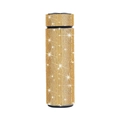 Golden rhinestone encrusted 500ml smart insulated bottle with LED temperature display - Smart Lid 500ml / Bright Gold