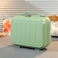 Mini valigia rigida da 14 pollici verde menta con strisce verticali e maniglia superiore - 14" / Verde Avocado