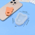 Bären-Silikonform für Harzguss und Backen mit genauen Abmessungen und Details - Hohlherz-Bär (1)