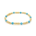Alternating Gold Blue Style