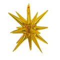 Palloncino stella 3D dorato metallizzato in alluminio per decorazioni di feste - Stella a Esplosione Oro / 22 Pollici