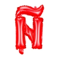 Palloncino in alluminio rosso a forma di lettera spagnola Ñ per decorazioni festive - Lettera Spagnola Ñ / Rosso Lucido