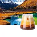 Sand art scented candle in Shangri-La scent with three-layer gradient soy wax beads - Sunset Series - Shangri-La Inspired Scent