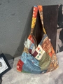 Ethnic bohemian patchwork canvas tote bag with floral and geometric patterns - Patchwork Ethnic Style(60#)