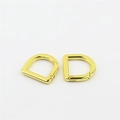 Polished gold D-ring spring buckle set with 20mm inner diameter for handbag straps - Inner Diameter 20mm / Gold