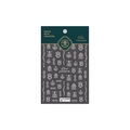 3D white lace flower nail art stickers TS-1578 with embossed relief texture on dark backing - TS-1578 White Lace Relief