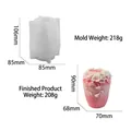 Artistic flower vine silicone mold for DIY aromatherapy candles and plaster ornaments - Sunset Flower Mold / White