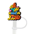All You Need is Love silicone straw topper compatible with Stanley tumblers - 15-all you need is Love