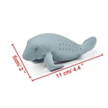 Grey silicone manatee tea infuser variant with dimensions of 11cm length and 5cm height - Manatee Shape