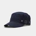Dettaglio del berretto militare blu navy con fibbie metalliche laterali regolabili - Regolabile / Blu navy