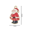 Christmas Santa Claus enamel alloy pendant charm for DIY jewelry making 2.6x1.3cm - 2319 Santa Claus