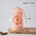Pink pillar scented candle with romantic couple embossment and white ribbon detail - Touch (Light Pink)