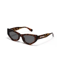 Lunettes de soleil Y2K rétro surdimensionnées avec monture en écaille de tortue - Écaille de Tortue Verres Gris
