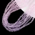 Light purple irregular gradient crystal glass stone beads for DIY jewelry making - Pink Purple