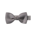 Handmade 2-inch gray grosgrain ribbon hair bow clip for kids and toddlers - Gray (23)