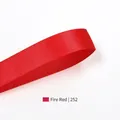 9MM fiery red polyester satin ribbon for wedding gift boxes and favors, color 252 - 9mm x 100 Yards / Fire Red (252)