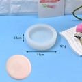 Silicone mold for 11cm round mousse cake and emoji biscuits with size dimensions - Thick Round Sandwich Mold