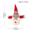 33cm plush Santa Claus curtain buckle doll with red knit fabric and lace detail - Santa Claus