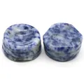 Set di due basi in sodalite blu opaca per sfere di cristallo e pietre naturali - Sodalite