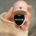 Sparkling crown ring with zircon accents in a pink heart jewelry box with lace details - Lace Crown Design