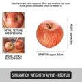 Lifelike artificial Red Fuji apple with realistic texture, 8.5cm diameter for decor - Red Fuji Apple