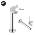 G23 titanium crescent moon labret stud and tragus earring piercing with 3.5mm top - Moon / 1.2*8mm