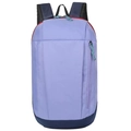 Outdoor leisure backpack in purple and navy blue contrast with red zipper detail - Fuschia