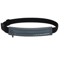 Riñonera deportiva gris impermeable con correa ajustable y tira reflectante de noche - Gris Galaxia