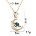 Detailed specs of gold moon and planet necklace with dimensions and weight info - Gold Dreamy Planet Necklace