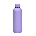 Matte light purple insulated stainless steel water bottle with matching leakproof cap - 500ml / Taro Purple