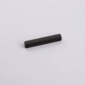 Close-up of a 3D rectangular black stainless steel bar pendant with a 3mm hole - Black
