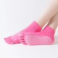 One Size / Five Toe-Solid Rose Red