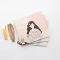 Pink teacher gift paper bags with girl illustration and Thank You text 30x12x27cm - L Pink (3 Pcs Set)