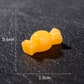Miniatura de caramelo amarillo para decoración Halloween micro paisaje, de 1,5cm x 0,6cm - Estilo 12 Caramelo Amarillo